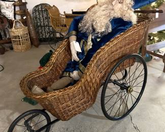 People Pusher Wicker Victorian