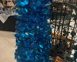 Blue Tinsel Tree New & New In