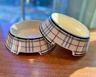 Burberry dog bowls