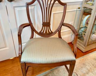 Pair of Duncan Phyfe dining armchairs