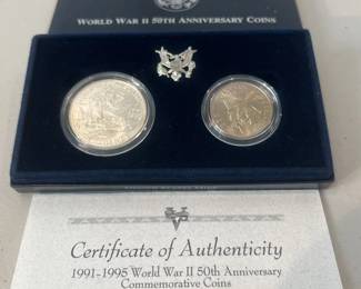 World War II 50th Anniversary Coins