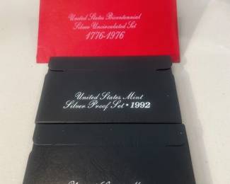 US Mint Silver Proof Set Lot