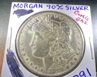 1891 Morgan Silver Dollar