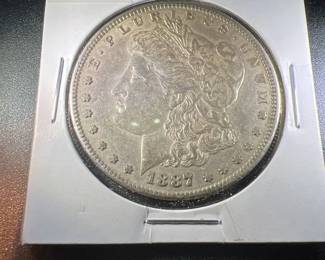 1887 S Morgan Silver Dollar