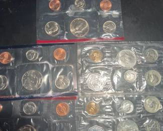 1964 P X2 1985 D 1991 PandD Mint Sets