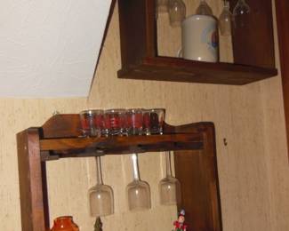 wall barware racks