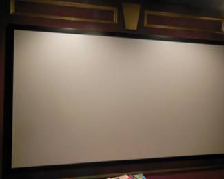 home theater screen and Epson  projector