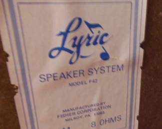 Fisher speakers pair