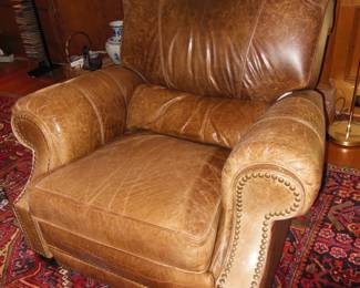leather Barca Lounger chair