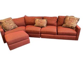 Sectional with ottoman 