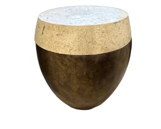 Henredon drum storage accent table