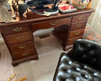 . . . executive walnut desk