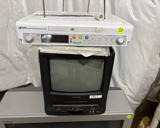 . . . VCR TV and DVD player
