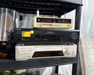 . . . two more VCR's and under-cabinet radio