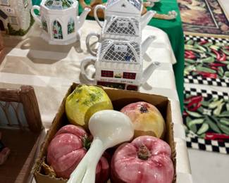 . . . ceramic veggies