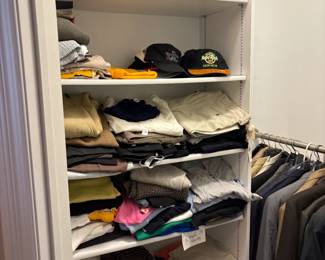 . . . sweaters, caps, hats, shoes