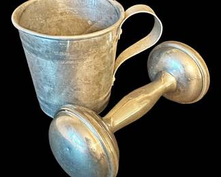 Vintage Baby Cup Rattle 