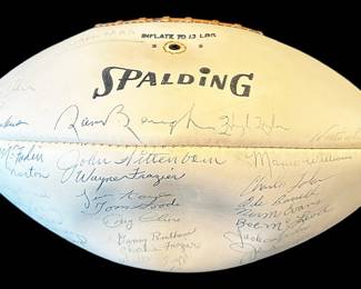 Football Signed by 1965 Houston Oilers 