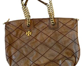 Tory Burch Lysa Hobo in Brown Leather 