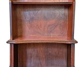 Small Carved Wood Bookcase 