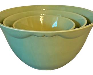 Set of Three Gail Pittman Mixing Bowls 