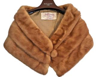 Vintage Mademoiselle Mink Fur Stole 