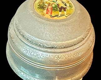 Antique Metal Music Box 
