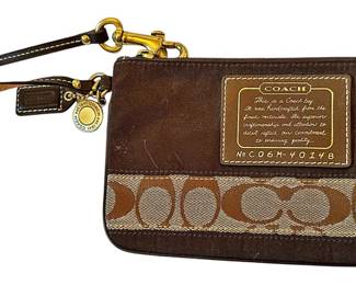Coach Signature Wristlet 
