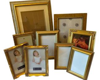 Variety of GoldTone Picture Frames 