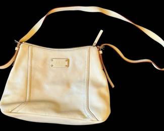 Kate Spade White Leather Shoulder Bag 