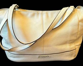 Coach Park Carrie Leather Tote Purse 