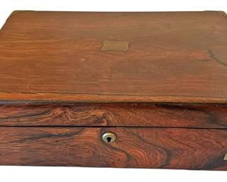 Antique Rosewood Portable Writing Desk 