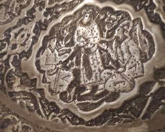 Beautiful hand carved engrave tray