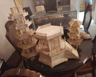 On next future photos you will see all pieces assembled and it became 7 ft tall It is made by elephant bone I need to have over 98,000 pieces cut by hand and carved by hand It took over 5 years to be a dish for ambassador which passed away if you want all the info and history of this you can let us know