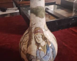 Iznik potteries Middle Eastern 2 sufis photo beautiful painting ribbing told is 17th century It is extremely old and mint condition over a dozen of Middle East items extremely old