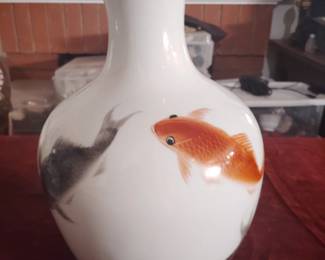 One of a kind artwork painting and artist knowing very beautiful 12-in tall 8-in wide approximately 9 in mint condition look for a lot more items beautiful