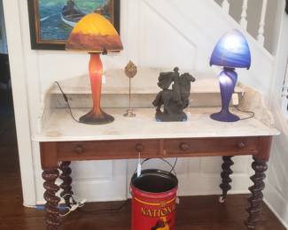 Antique Marble Hall Table
