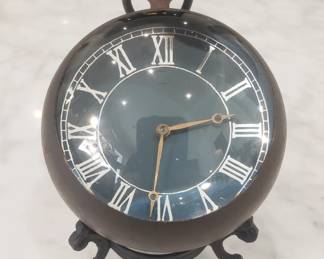 Large Antique Glass Ball Clock