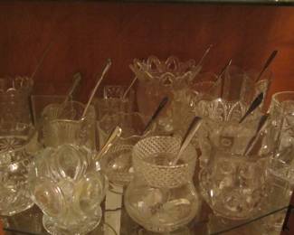 Spooners & Celery Vases.  Popular in the late 1800's thru the 1920's