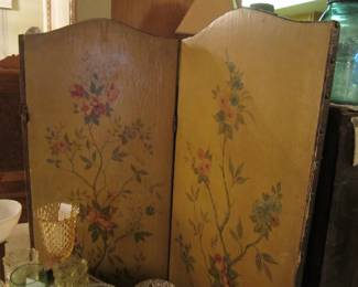 Antique Three Panel Screen