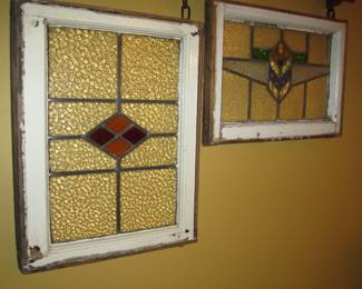 Vintage English Stained Glass Windows