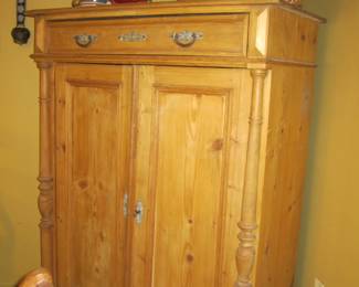 Vintage European Pine Cabinet (German)