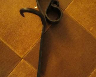 Vintage Cast Iron Miners Candlestick