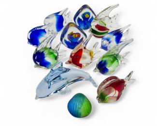 Glass Fish and Dolphin