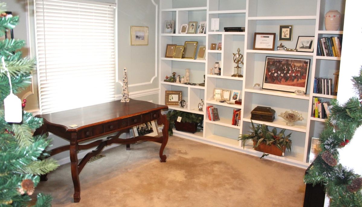 Romweber Desk. Designed by Jim Peed 58" W x 33" D x 30" H.
