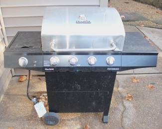 Charbroil Performance four burner w/side burner propane gas grill.
