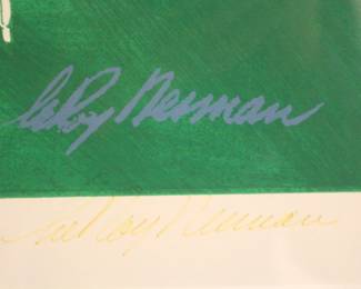 Leroy Nieman framed golf print.