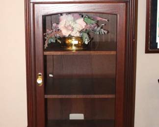 Two door cabinet. 80" H x 24" W x 21" D. One of Two Cabinets with top piece.