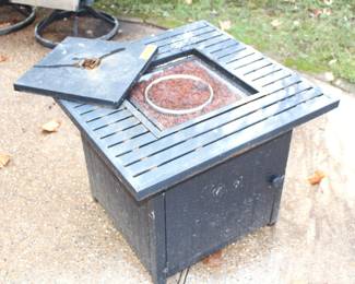 Propane gas fire pit.