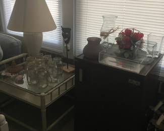 End table and lamp